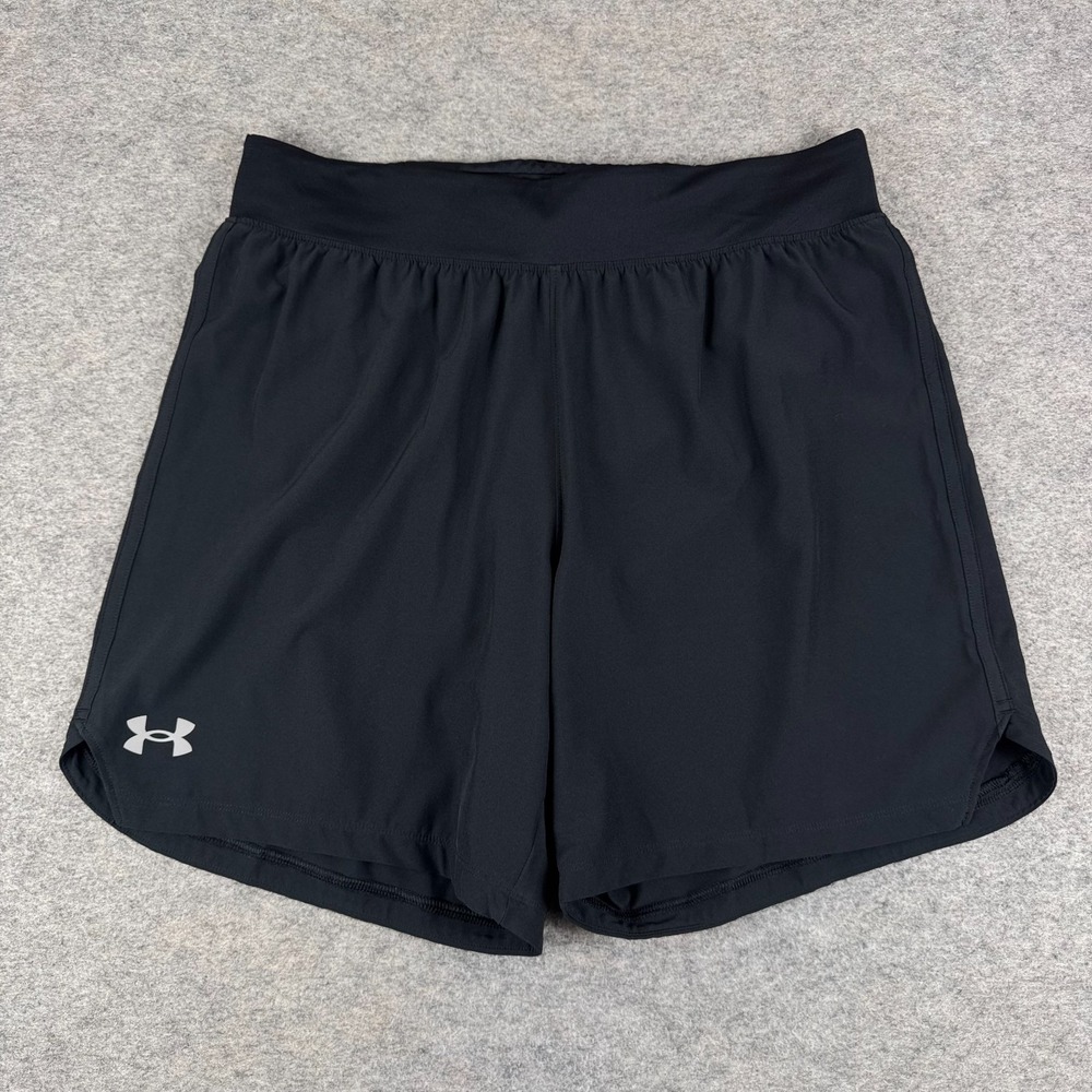 Under Armour UA SpeedPocket Running Shorts 7" Fitted Mens Large L